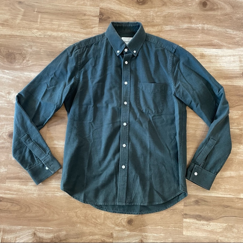 Steven Alan - Green Long Sleeve Shirt, Small